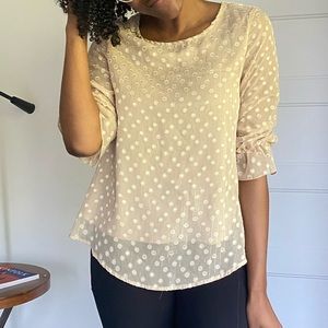 Tan Printed Blouse